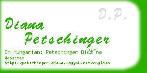 diana petschinger business card